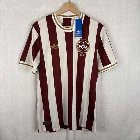 adidas 1. FC Nurnberg 125th Anniversary Soccer Jersey JG6350 Men’s Size Medium - Picture 1 of 9